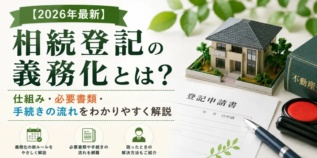 相続登記の義務化とは？仕組み・必要書類・手続きの流れをわかりやすく解説イメージ画像